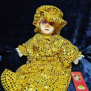 Legrad Galleries Blonde hair Clown Doll